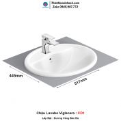 Chậu Lavabo Viglacera CD1