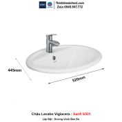 Chậu Lavabo Viglacera Sanfi S501