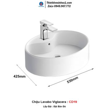 Chậu Lavabo Viglacera CD19