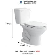 Bồn Cầu 2 Khối Viglacera V715