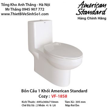 Bồn Cầu 1 Khối American Standard VF-1858