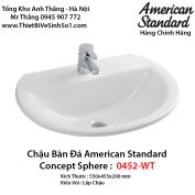 Chậu Rửa Lavabo Bàn Đá American Standard 0452-WT