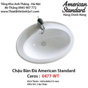Chậu Rửa Lavabo Bàn Đá American Standard 0477-WT