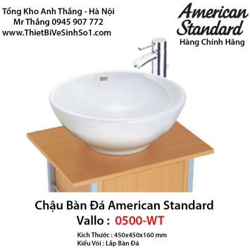 Chậu Rửa Lavabo Bàn Đá American Standard 0500-WT