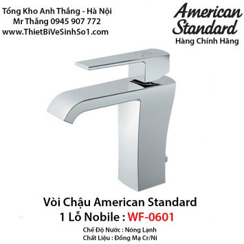 Vòi Chậu Lavabo Nóng Lạnh American Standard WF-0601