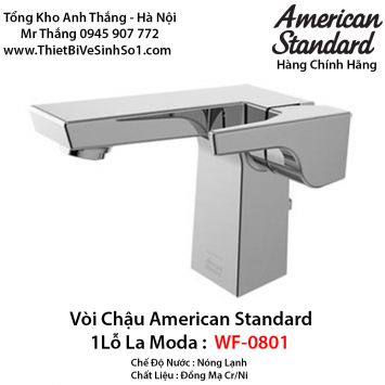 Vòi Chậu Lavabo Nóng Lạnh American Standard WF-0801