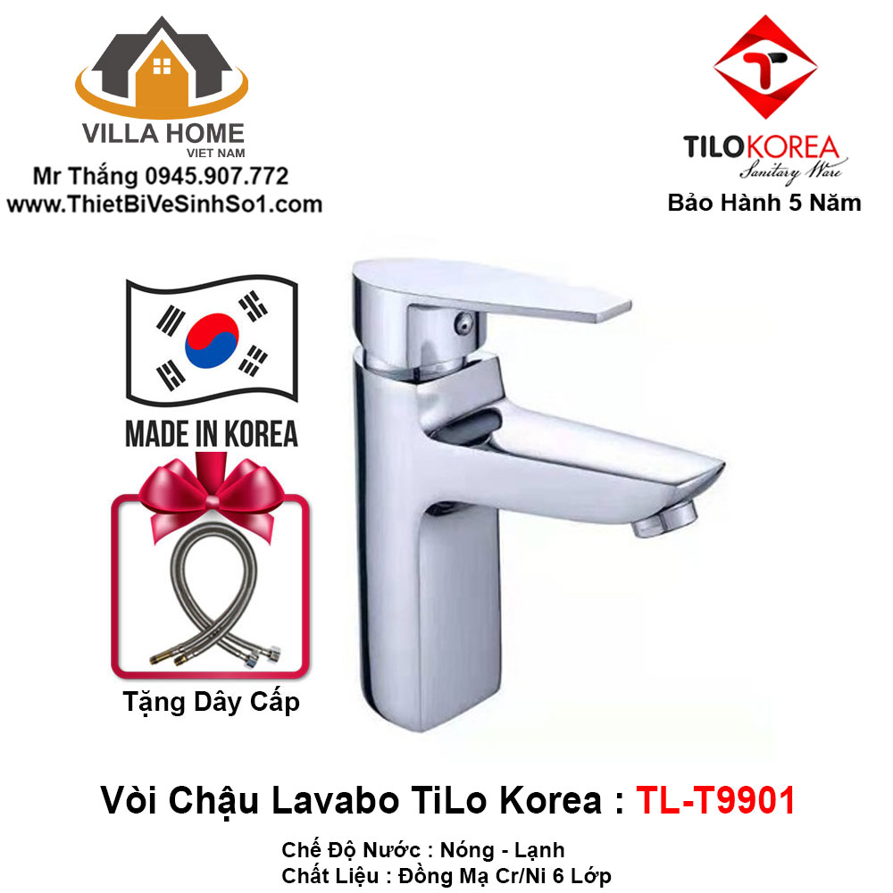 Vòi Chậu Lavabo TiLo Korea TL-T9901