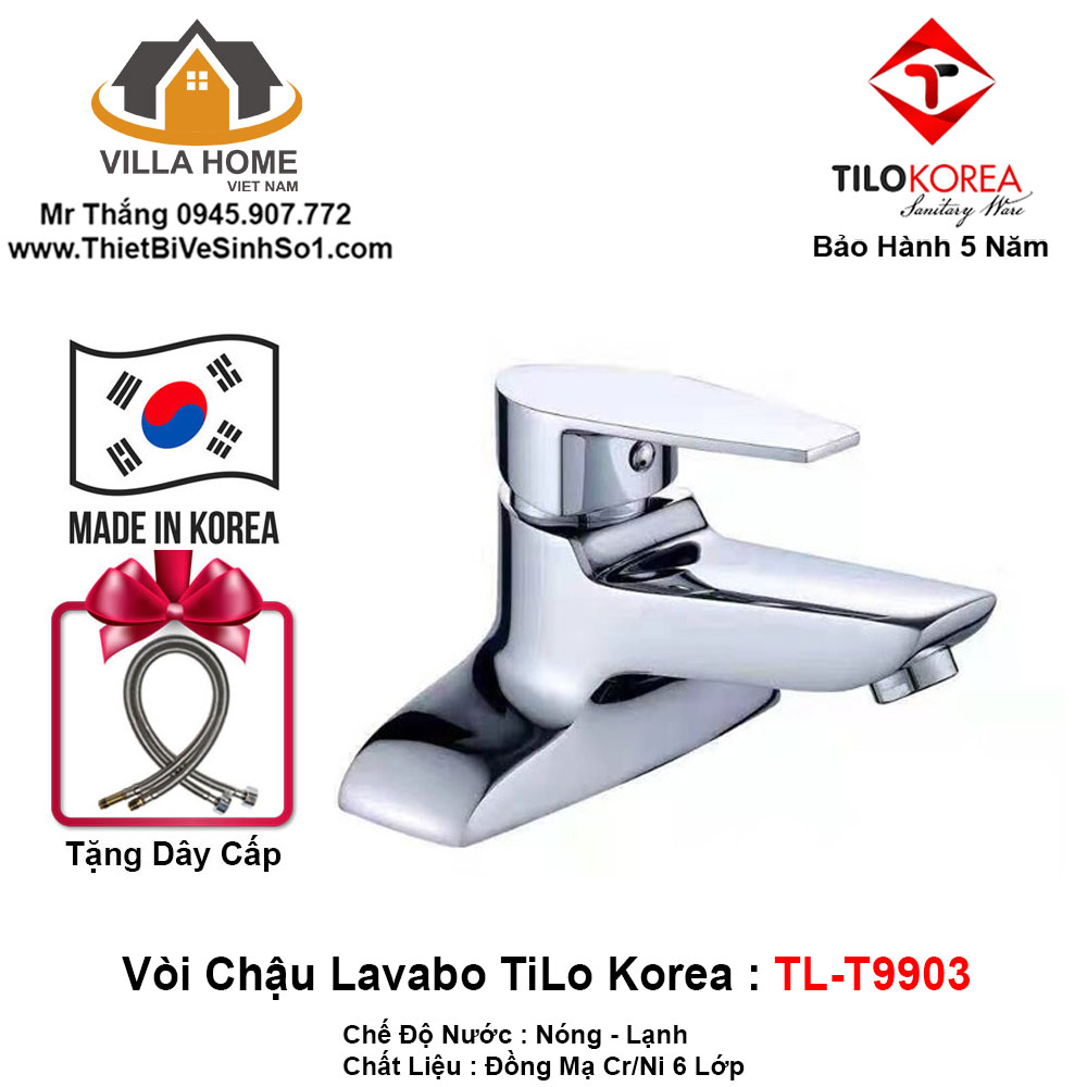 Vòi Chậu Lavabo TiLo Korea TL-T9903