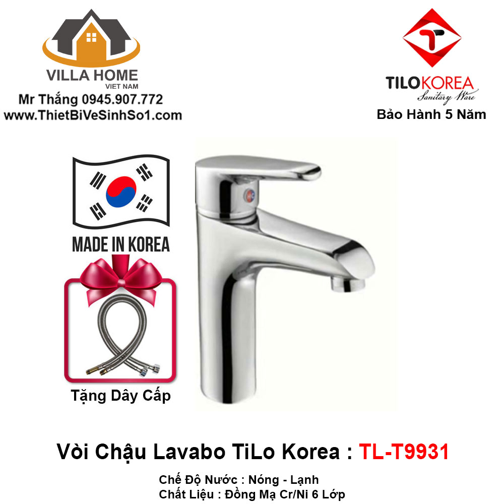 Vòi Chậu Lavabo TiLo Korea TL-T9931