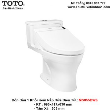 Bồn Cầu Điện Tử TOTO MS855DW6