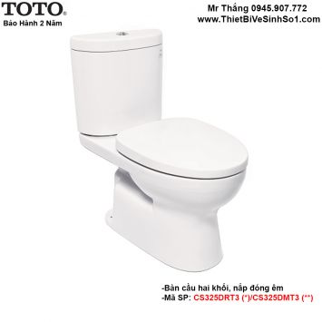 Bồn Cầu 2 Khối TOTO CS325DRT3-CS325DMT3