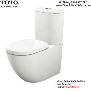 Bồn Cầu 2 Khối TOTO CS761PDT5