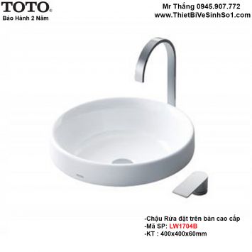 Chậu Lavabo Đặt Bàn TOTO LW1704B