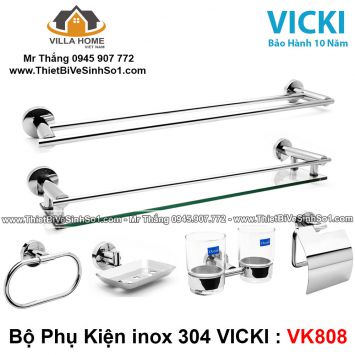 Bộ Phụ Kiện inox VICKI VK808