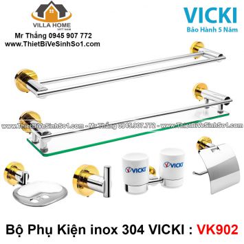Bộ Phụ Kiện inox VICKI VK902