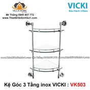Kệ Góc 3 Tầng inox VICKI VK503