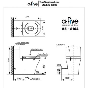 Bồn Cầu A-five A5-8164