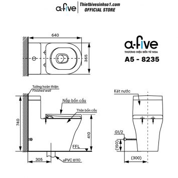 Bồn Cầu A-five A5-8235