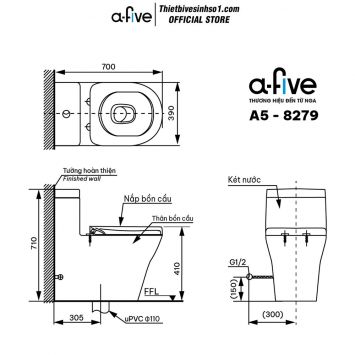 Bồn Cầu A-five A5-8279