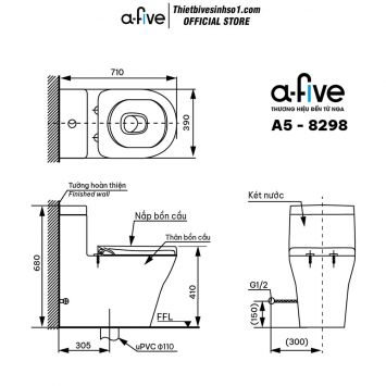 Bồn Cầu A-five A5-8298