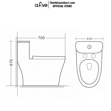 Bồn Cầu A-five A5-8391
