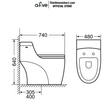 Bồn Cầu A-five A5-898