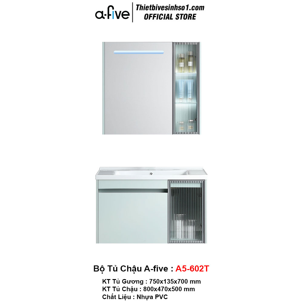 Bộ Tủ Chậu A-five A5-602T