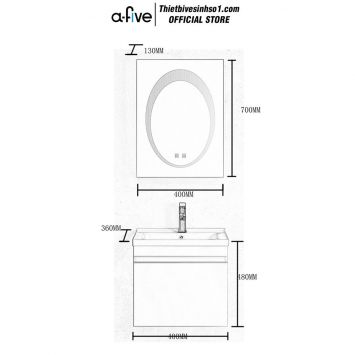 Bộ Tủ Chậu A-five A5-601B
