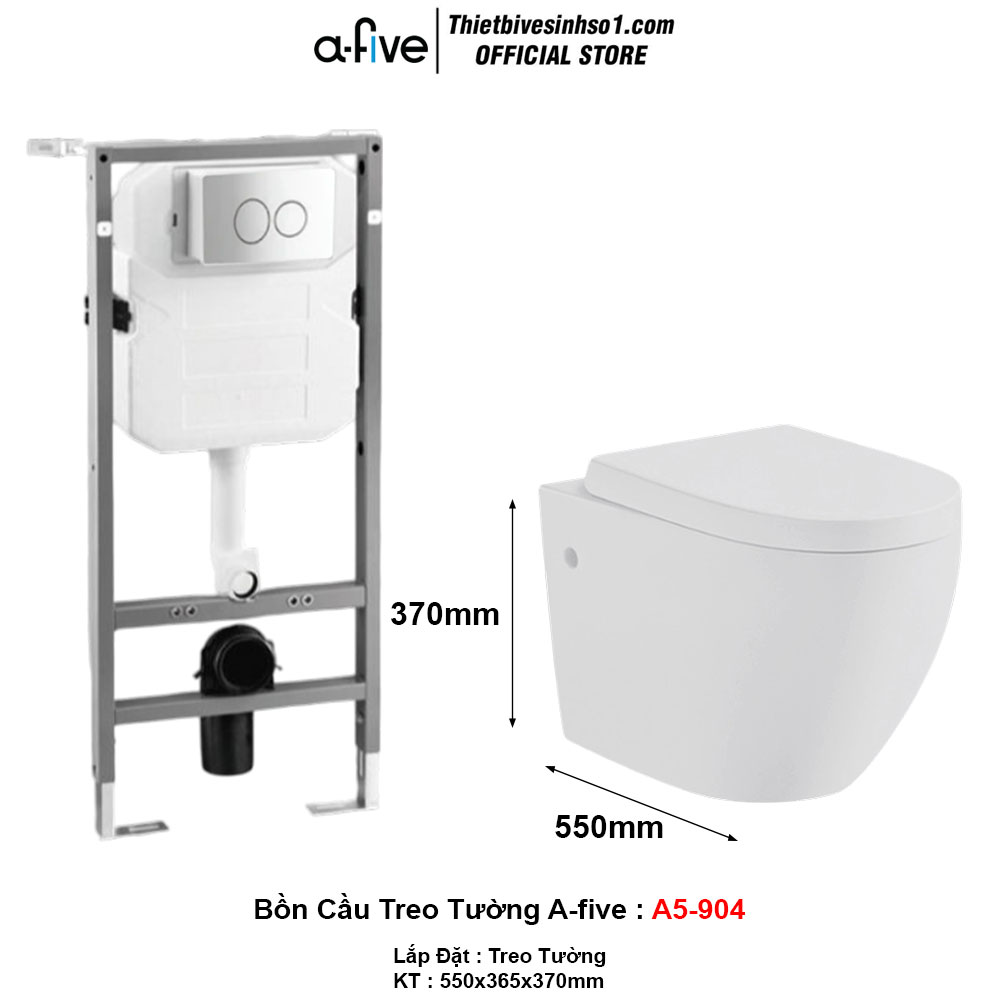 Bồn Cầu Treo Tường A-five A5-904 Bồn Cầu Treo Tường A-five A5-904