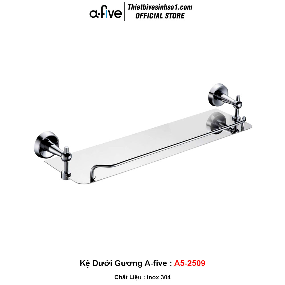 Kệ inox Dưới Gương A-five A5-2509 Kệ inox Dưới Gương A-five A5-2509