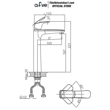 Vòi Lavabo A-five A5-0320