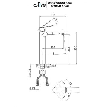 Vòi Lavabo A-five A5-0420