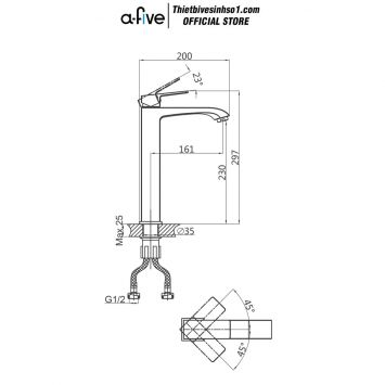 Vòi Lavabo A-five A5-2520