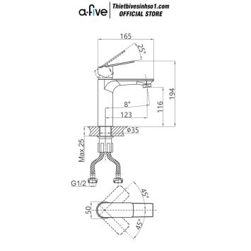Vòi Lavabo A-five A5-0421
