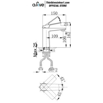 Vòi Lavabo A-five A5-1521