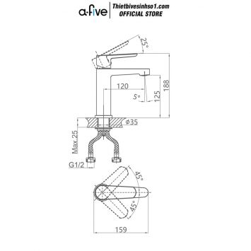 Vòi Lavabo A-five A5-1721