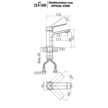 Vòi Lavabo A-five A5-2421