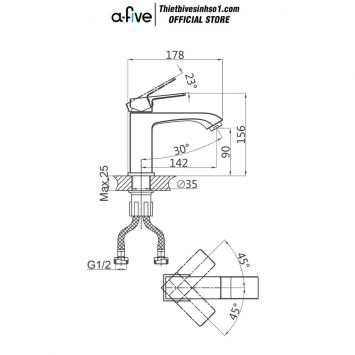 Vòi Lavabo A-five A5-2521