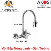 Vòi Rửa Bát Nóng Lạnh Akosi RB7317 (Gắn Tường)