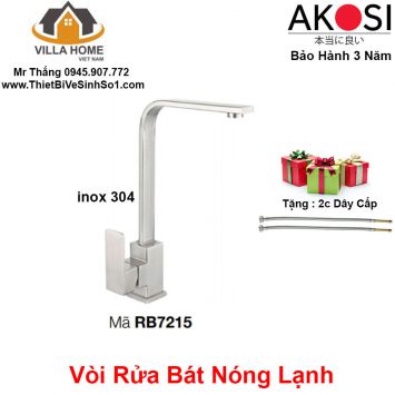 Vòi Rửa Bát Nóng Lạnh Akosi RB7215