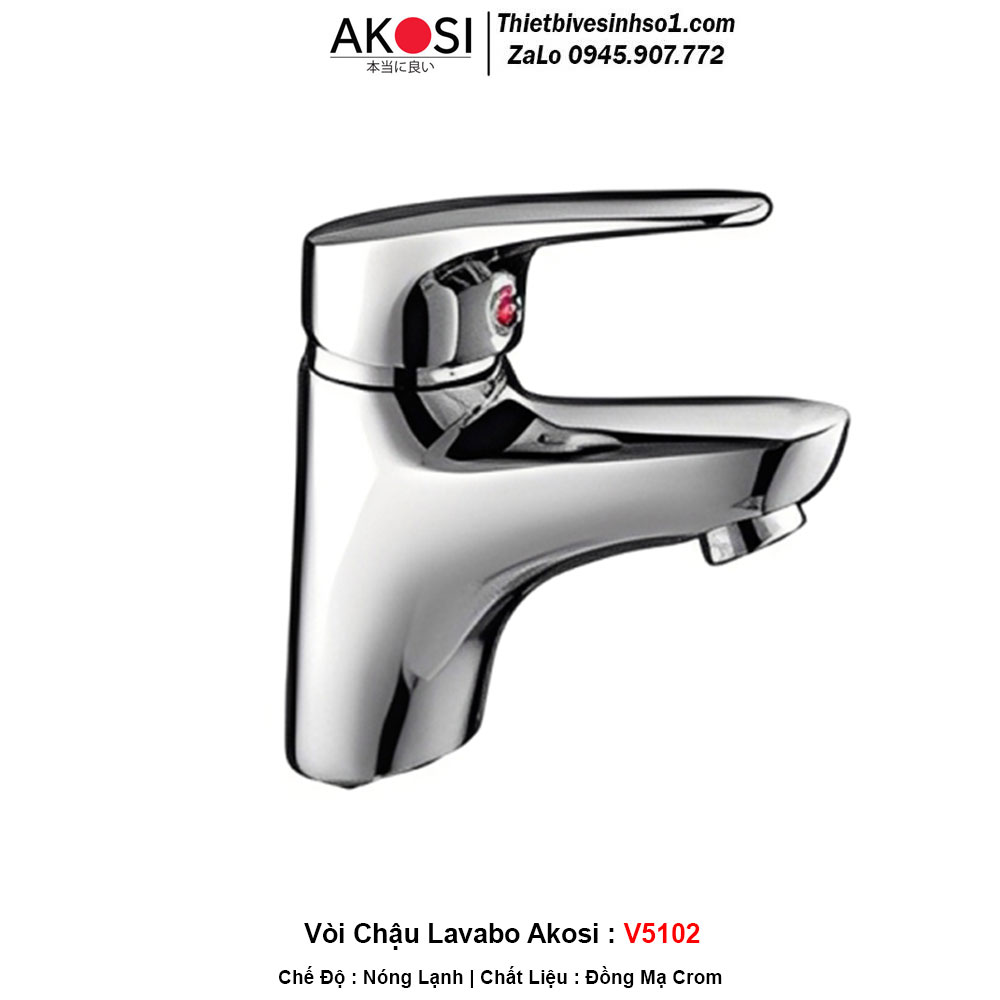Vòi Chậu Lavabo Akosi V5102 Vòi Chậu Lavabo Akosi V5102