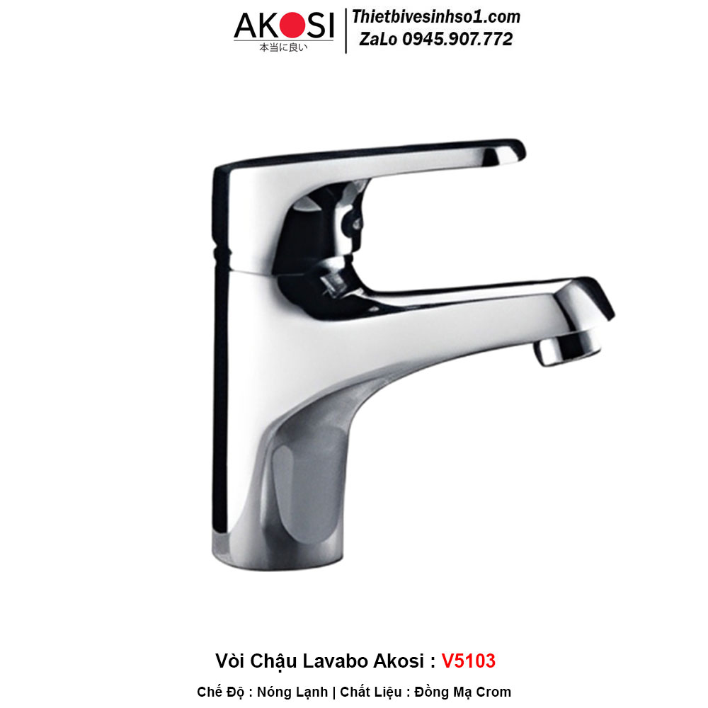 Vòi Chậu Lavabo Akosi V5103 Vòi Chậu Lavabo Akosi V5103