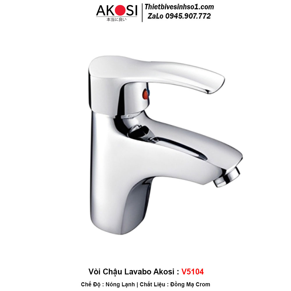 Vòi Chậu Lavabo Akosi V5104 Vòi Chậu Lavabo Akosi V5104