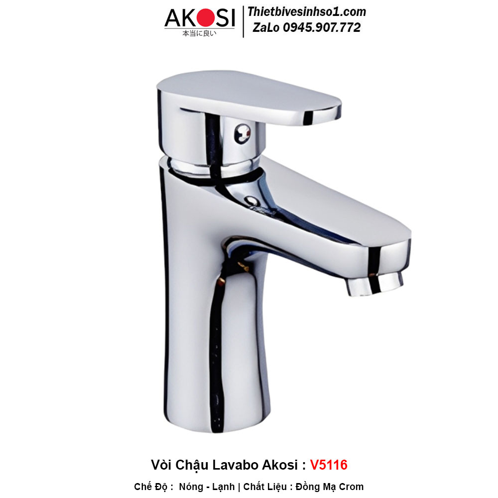 Vòi Chậu Lavabo Akosi V5116 Vòi Chậu Lavabo Akosi V5116