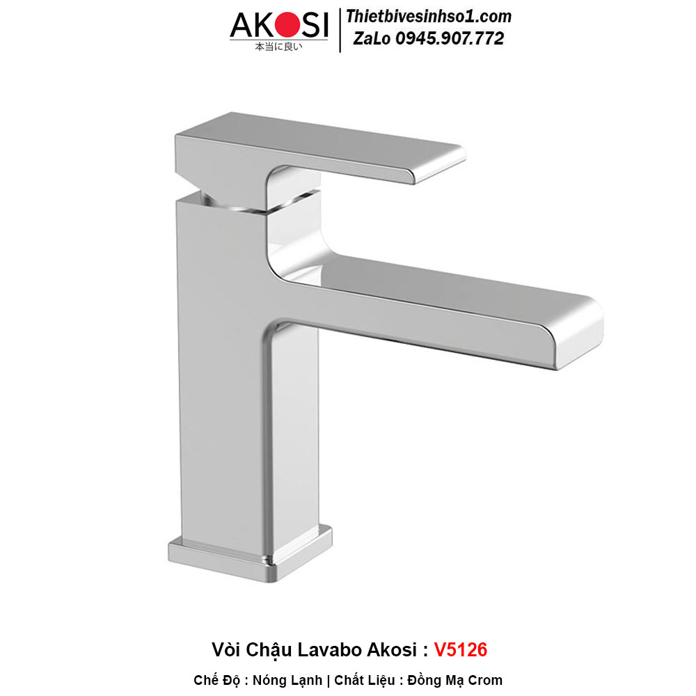 Vòi Chậu Lavabo Akosi V5126 Vòi Chậu Lavabo Akosi V5126