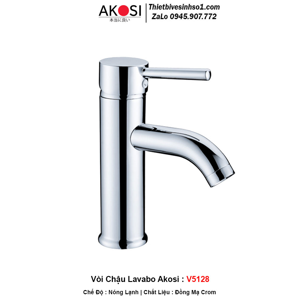 Vòi Chậu Lavabo Akosi V5128 Vòi Chậu Lavabo Akosi V5128