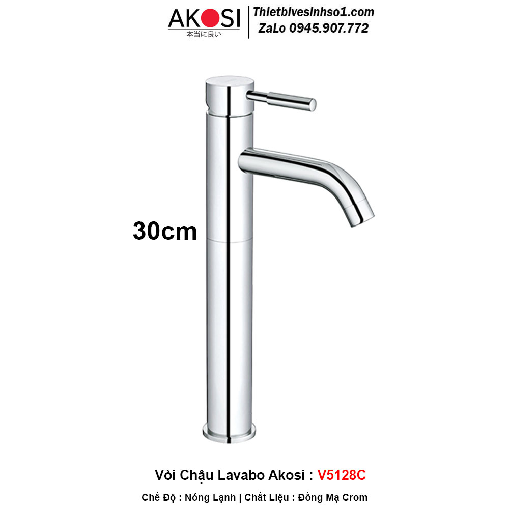 Vòi Chậu Lavabo Akosi V5128C Vòi Chậu Lavabo Akosi V5128C