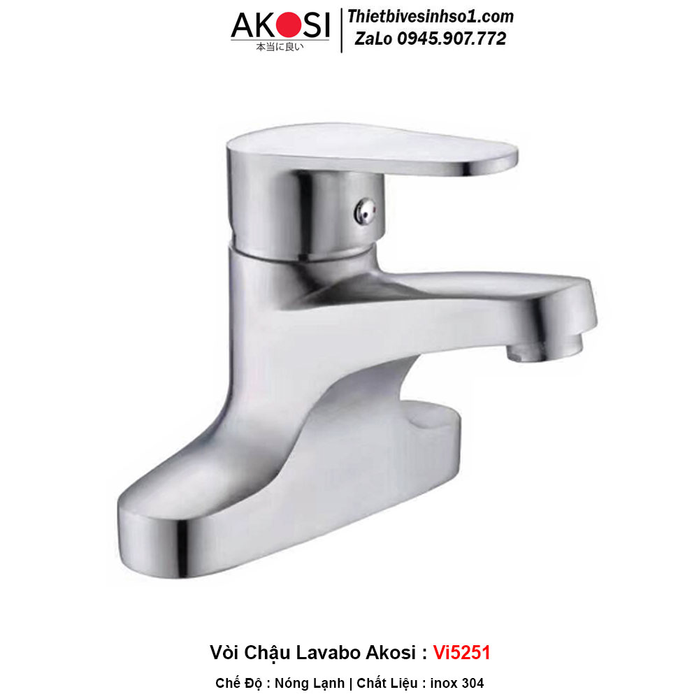 Vòi Chậu Lavabo Akosi Vi5251 Vòi Chậu Lavabo Akosi Vi5251