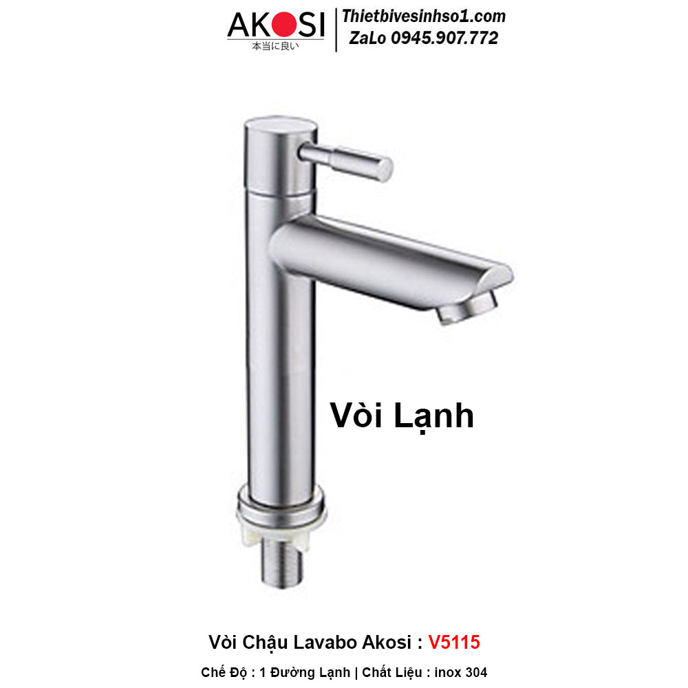 Vòi Chậu Lavabo Akosi V5115