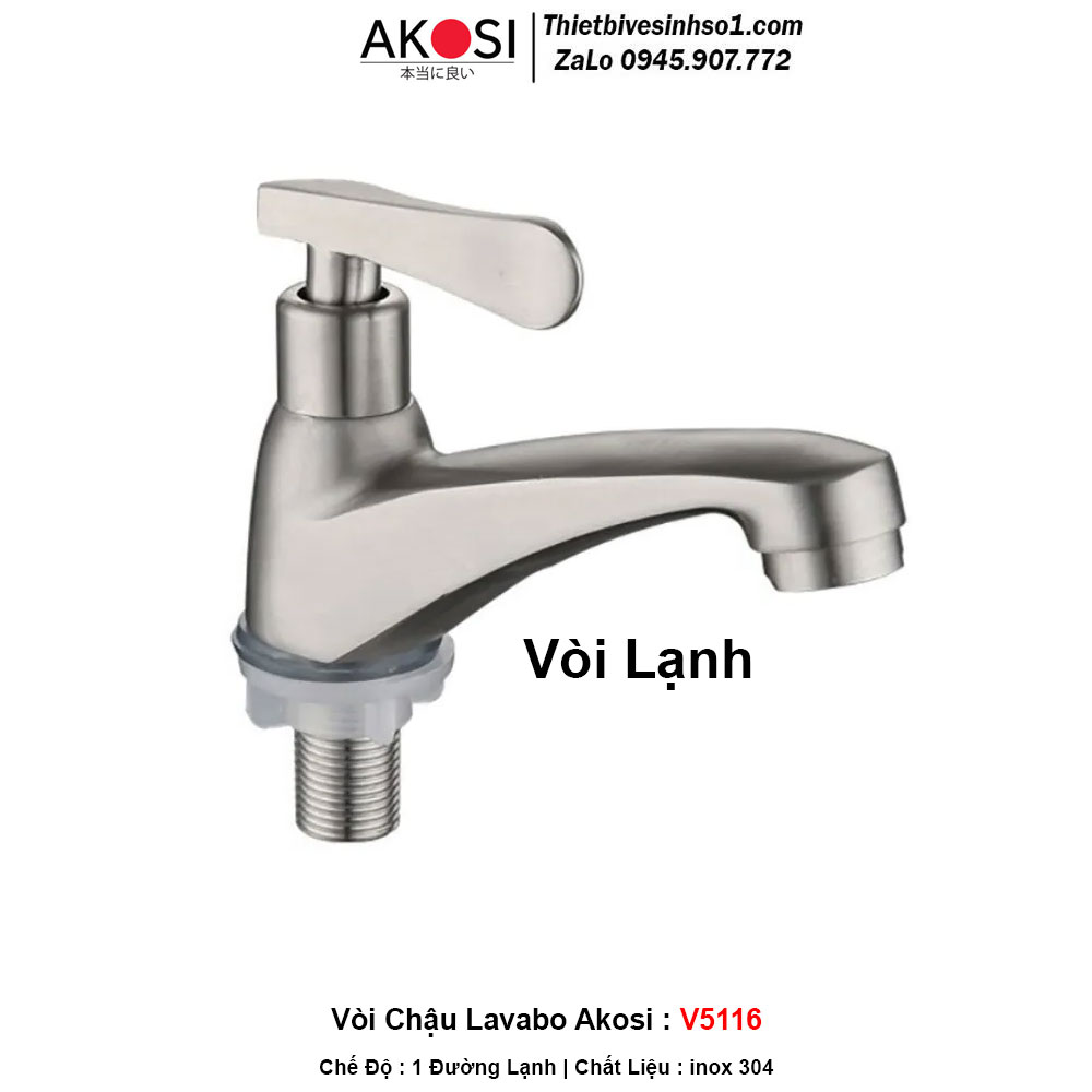 Vòi Chậu Lavabo Akosi V5116